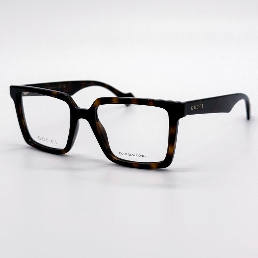 NEW GUCCI EYEGLASSES GG1540O 002 HAVANA UNISEX EYEWEAR GUCCI - Picture 3 of 10